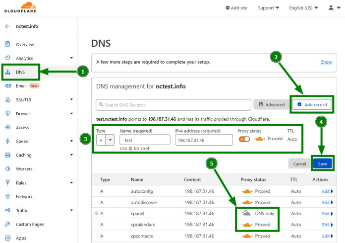 Cara Setting Dns Records Cloudflare