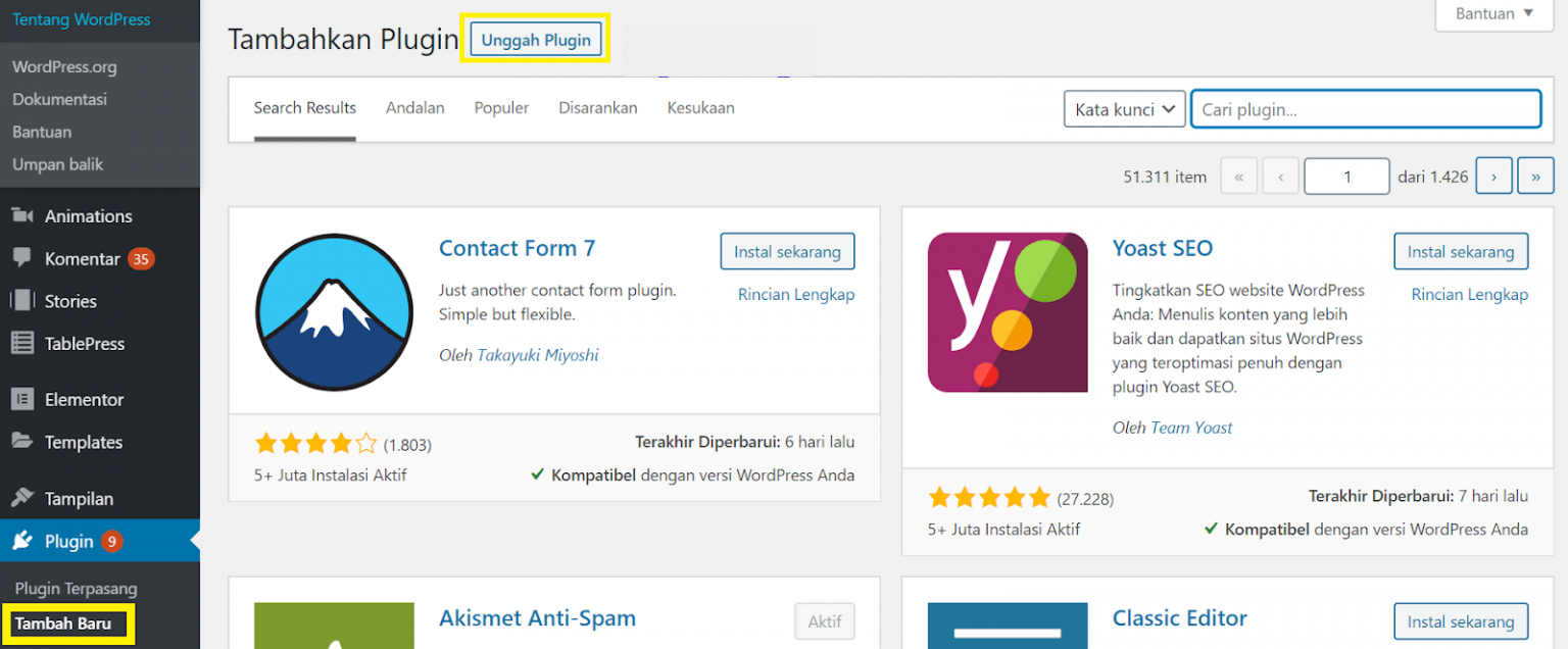 3 Cara Install Plugin WordPress Dengan Mudah [Terlengkap]
