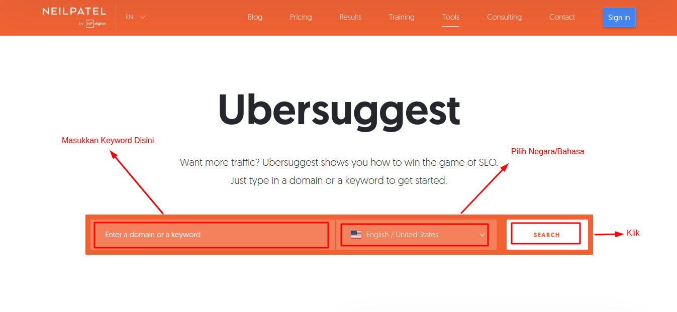 Panduan Ubersuggest: Tools Untuk SEO